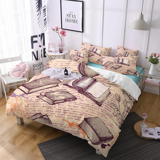 Old World Manuscript Style Bedding