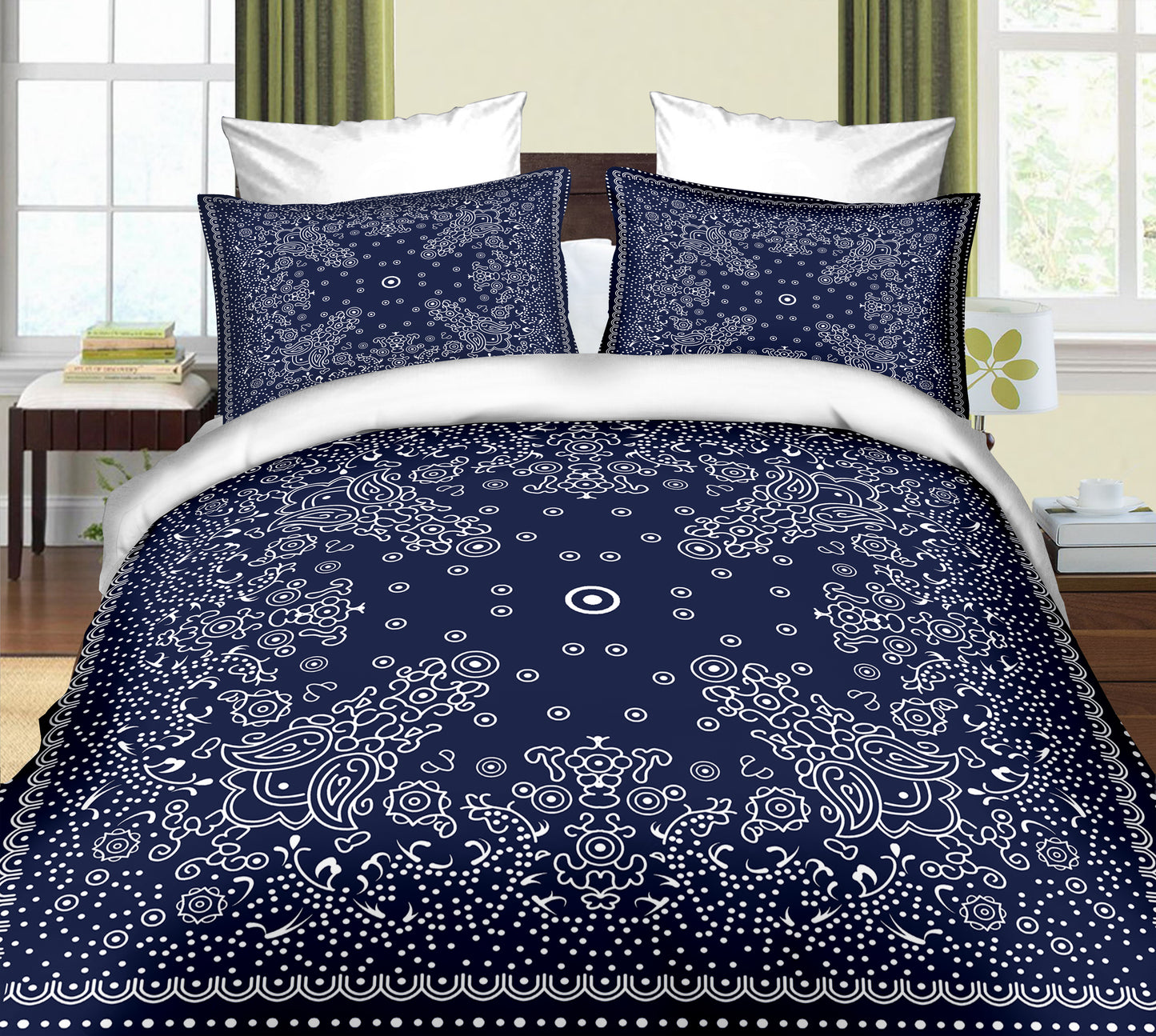 Luxury Artistic Print Bed Set