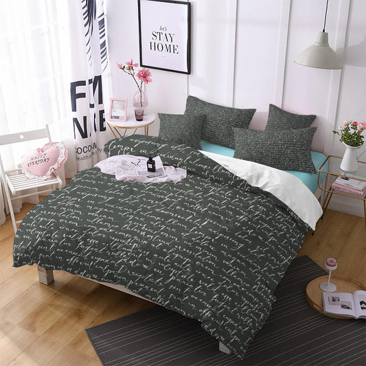 Poetry Collection Inspired Bed Set