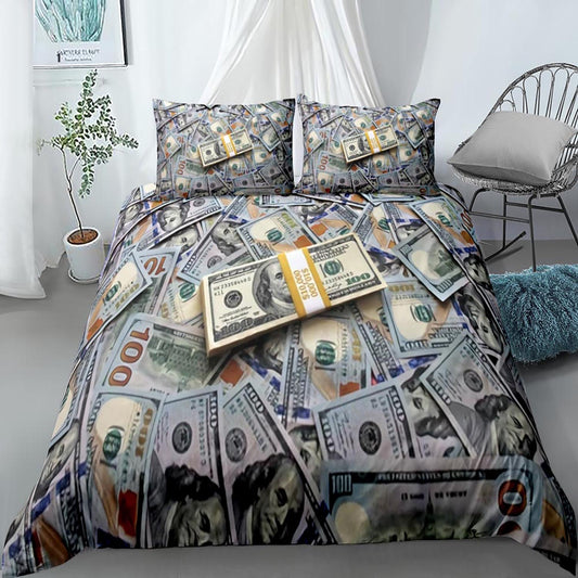 Money Style Queen Size Bedding Collection