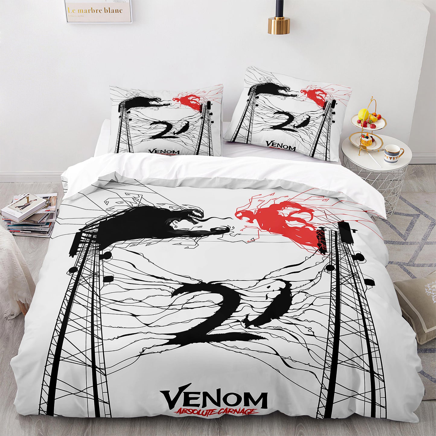 Dark Tendrils Bedding Ensemble - Venom Themed Luxury Set
