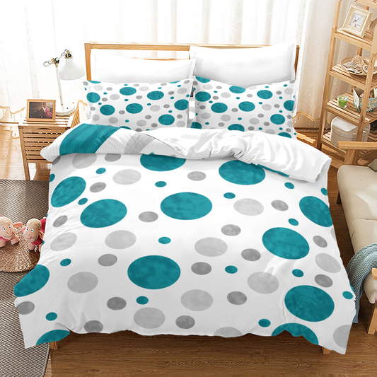 Modern Dot & Stripe Duvet Cover Set
