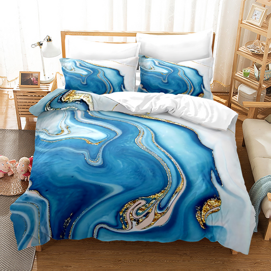 Bold Marble Stripe Comforter & Sheet Set