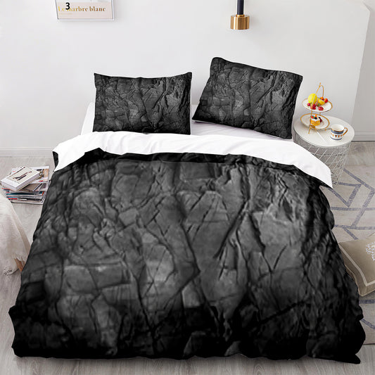 Deluxe Marble-Inspired Bed Set