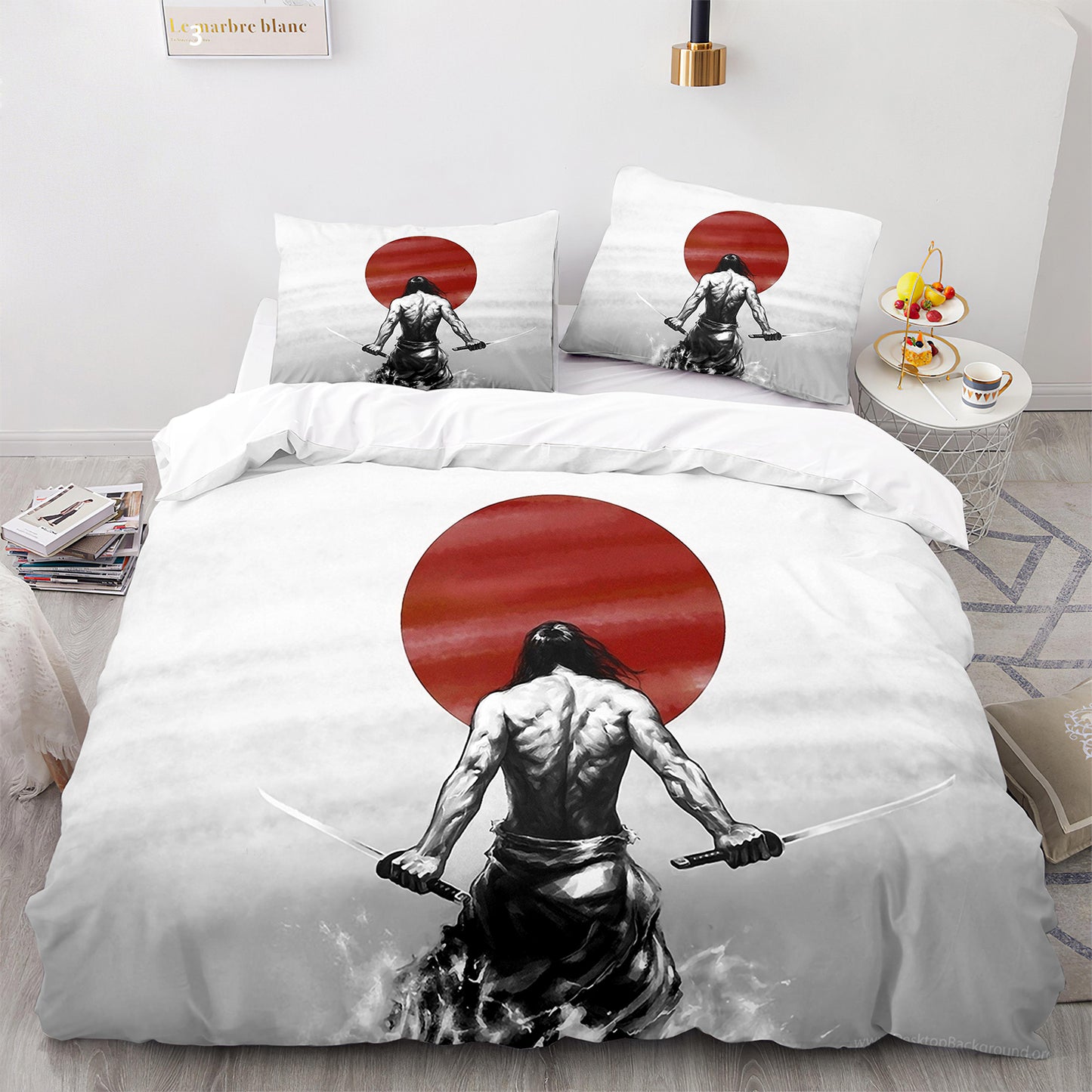 Mount Fuji Sunset Silky Sateen Bedding Collection