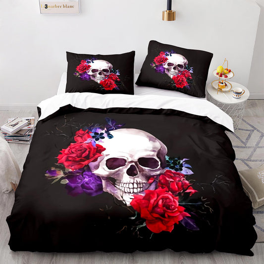 Nocturnal Skull Bedding 4-Piece