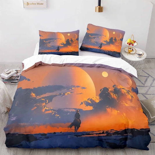 Noble Steed Printed Bedding Ensemble