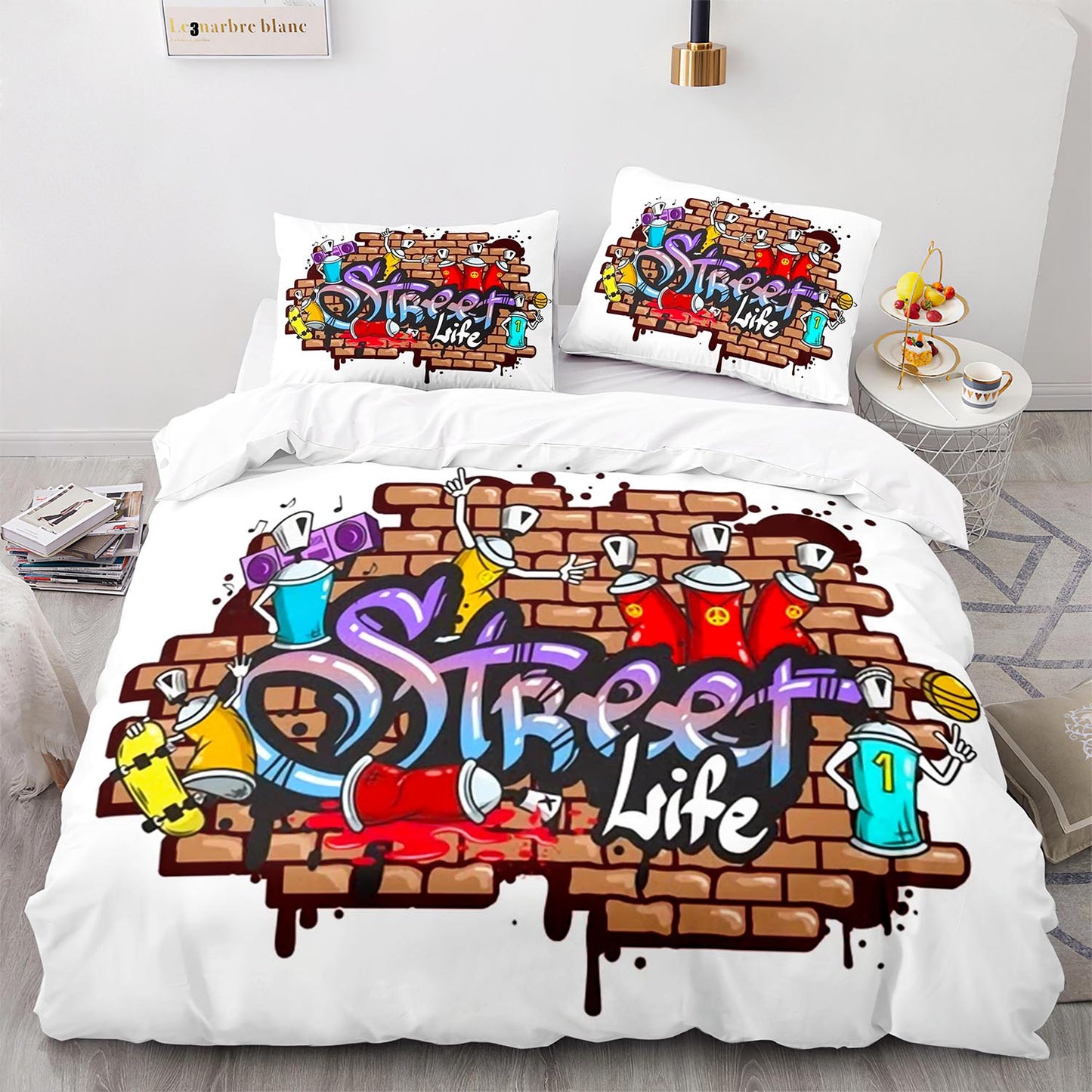 Funky Doodle Print Bedding