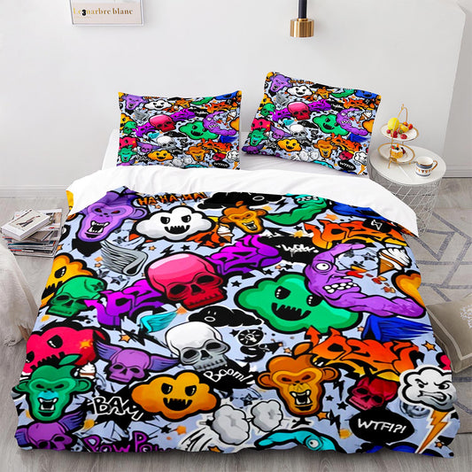 Rainbow Doodle Bedding Set