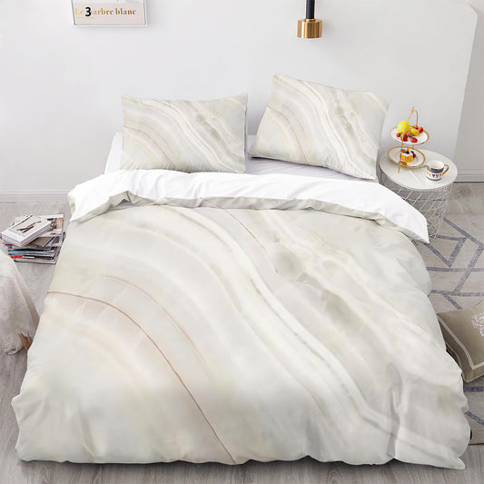Premium Marble-Inspired Bed Sheets Set
