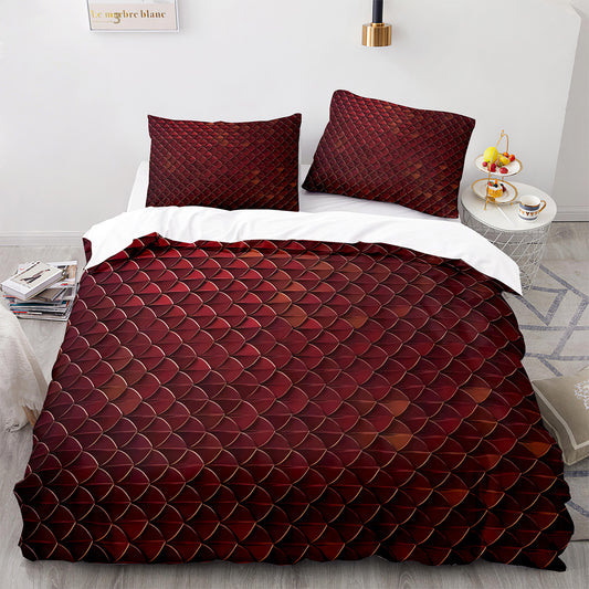 Celestial Dragon Scales Duvet Cover Set