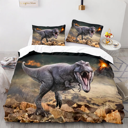 Roaring Dino 4-Piece Bed Set