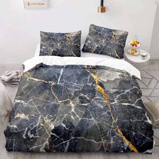 Artistic Marble Pattern Bedding-Machine Washable