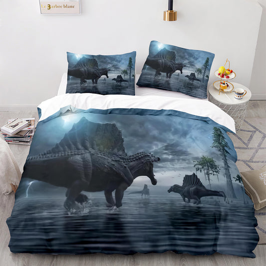 Dino Safari Queen Size Bed Set
