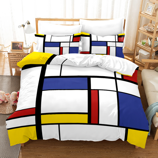 Modern Frame & Stripe Duvet Cover Collection