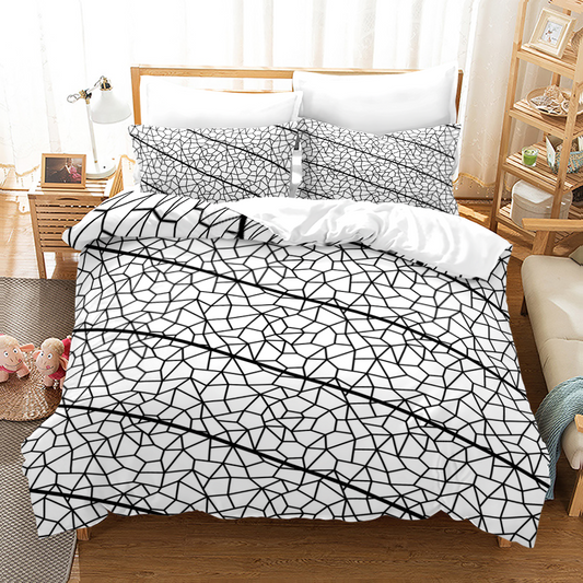 Black & White Imprint Bedding Set
