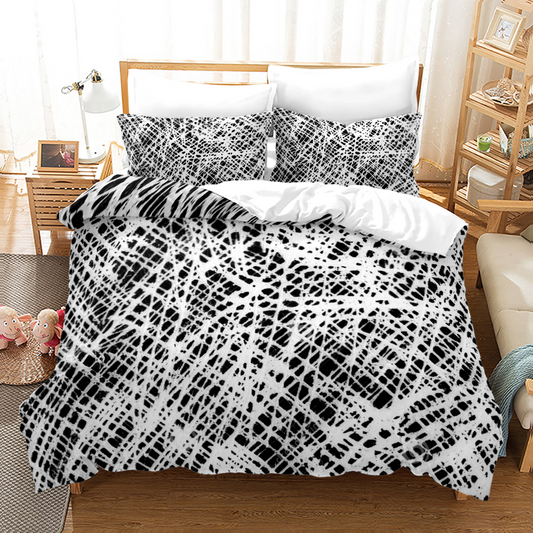 Monochrome Pixel Duvet