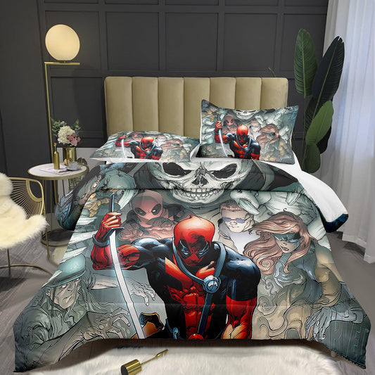 Red Suit Luxury Bedding Ensemble