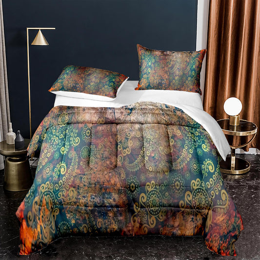 Eclectic Boho Bed Set with Tassels