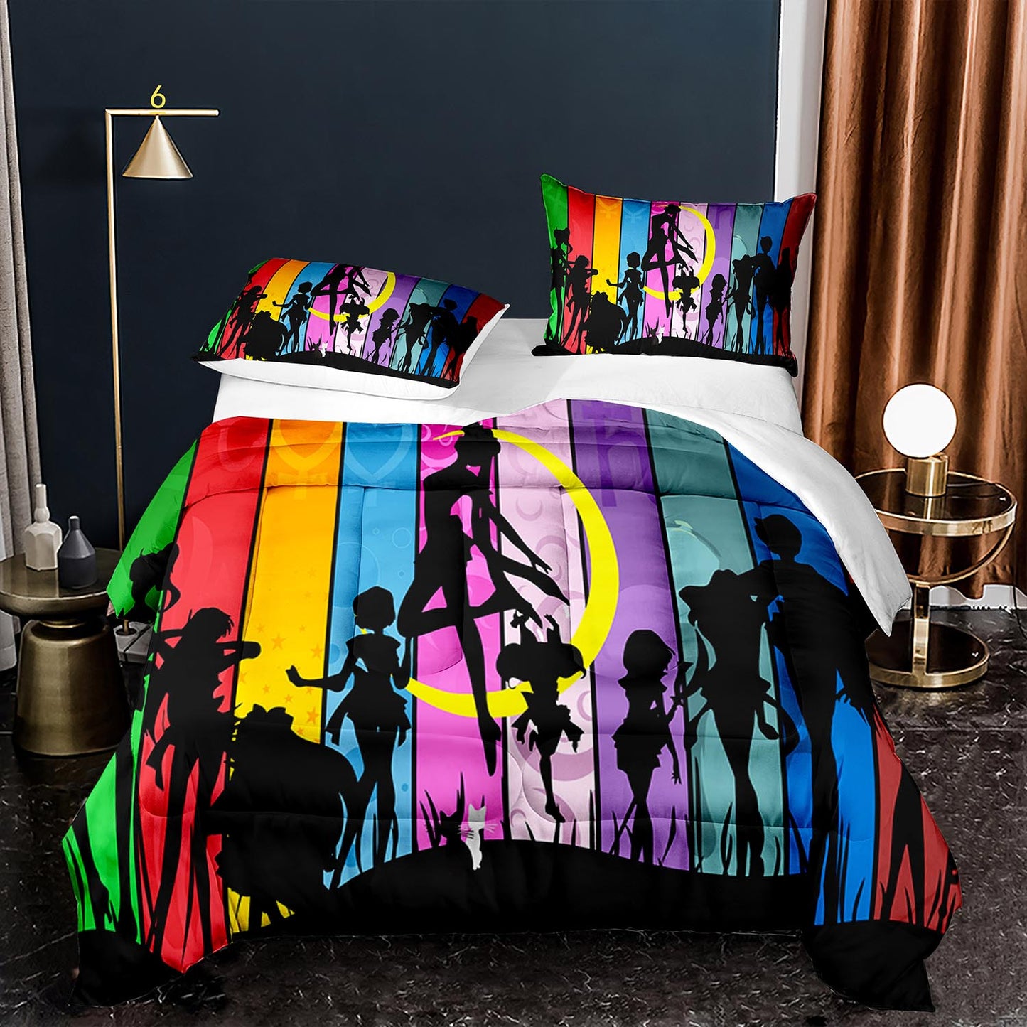 Sailor Moon 4pcs Comforter Set Bedding Set