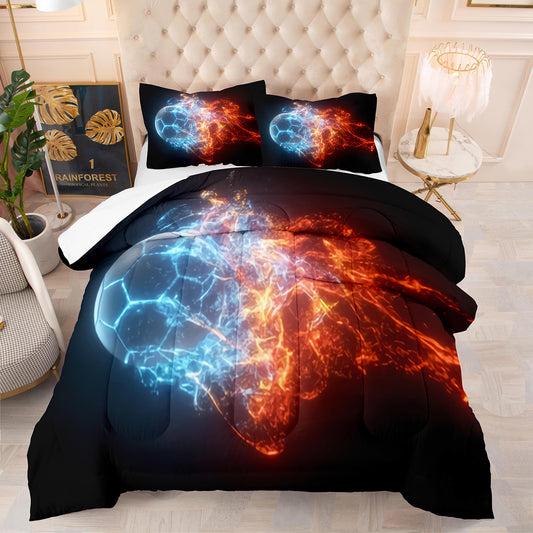 Soccer Field Dream 4-Piece Bed Set