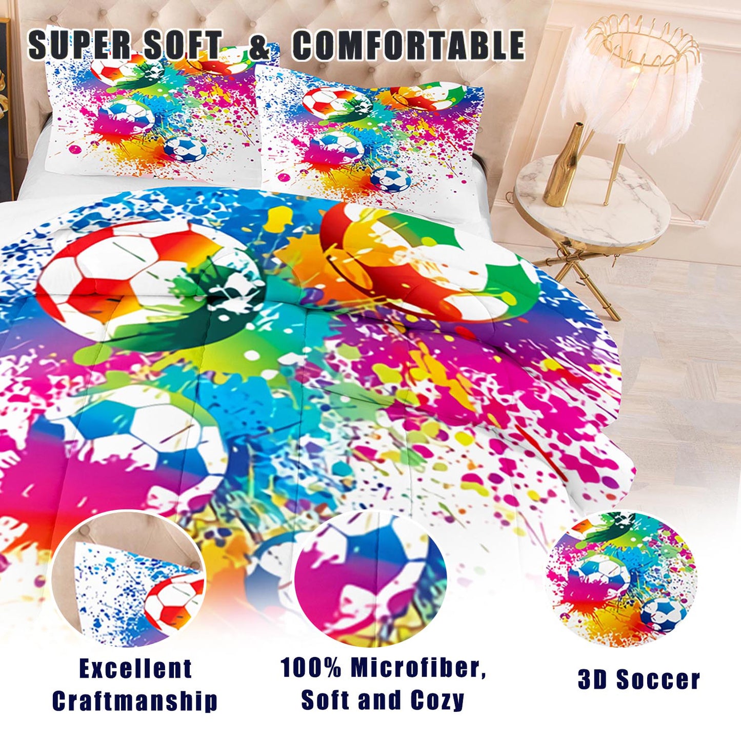 Stadium Nights Football Bed Sheets
