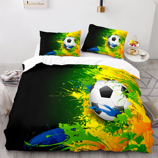 Soccer Celebration Duvet Cover