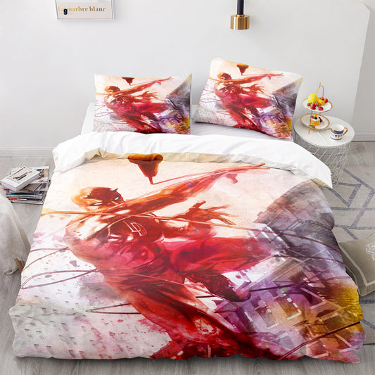 3D bedding 4pcs set Daredevil fighting