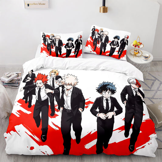 My Hero Academia students comforter and bed sheet set