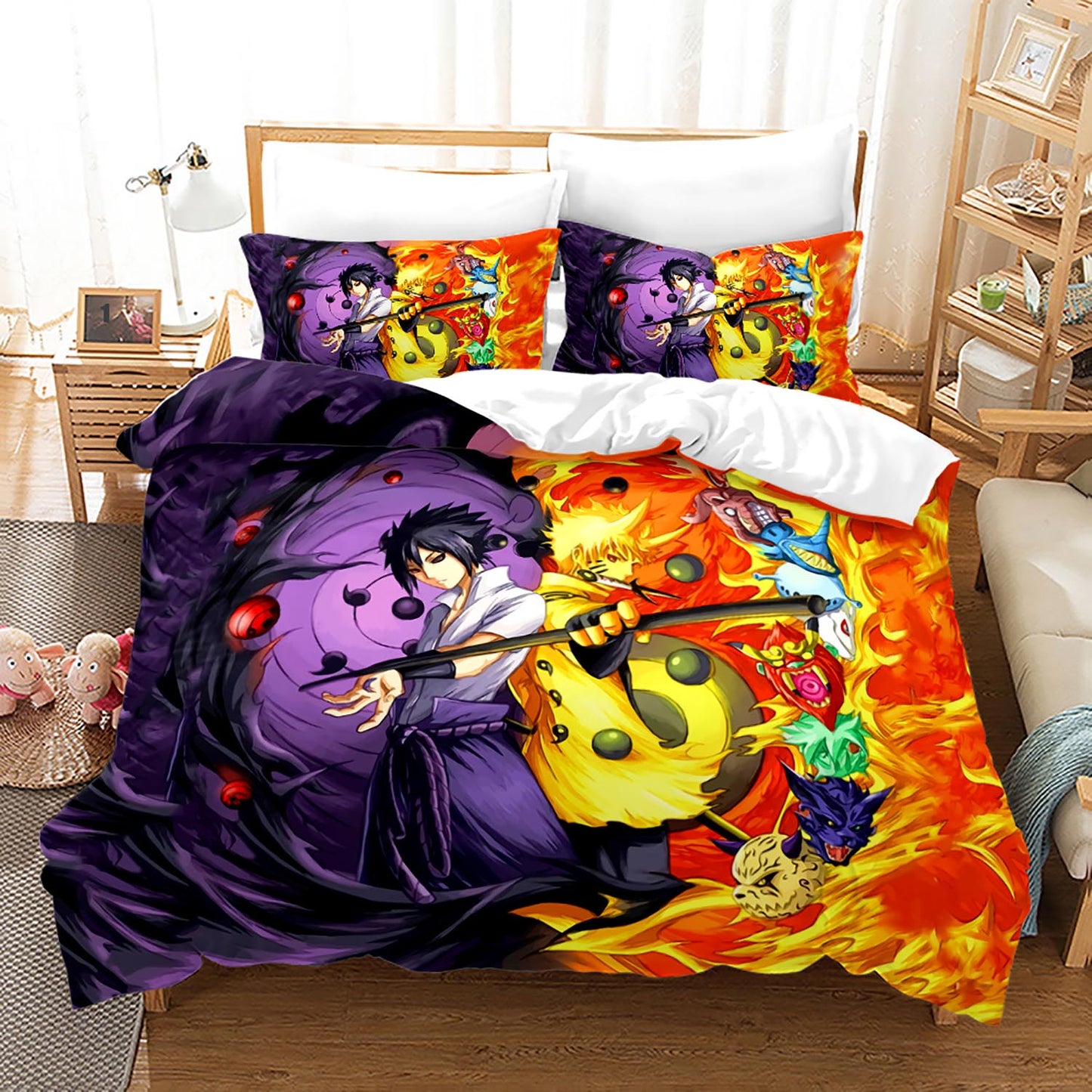 NARUTO strong alliance comforter quilt and bed sheet set