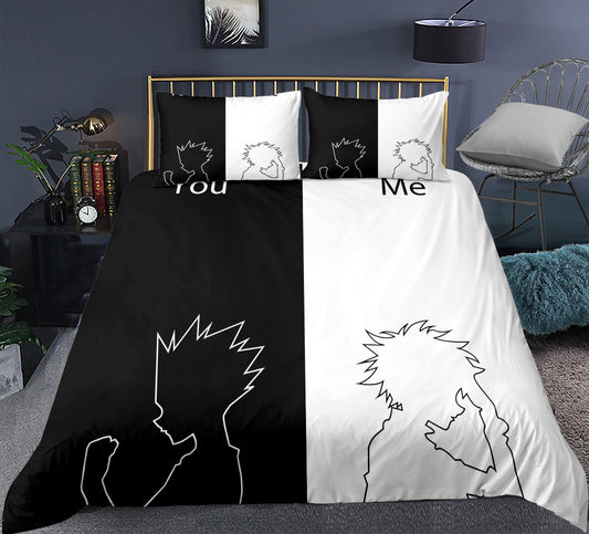 HUNTERxHUNTER comforter and bed sheet set for couple
