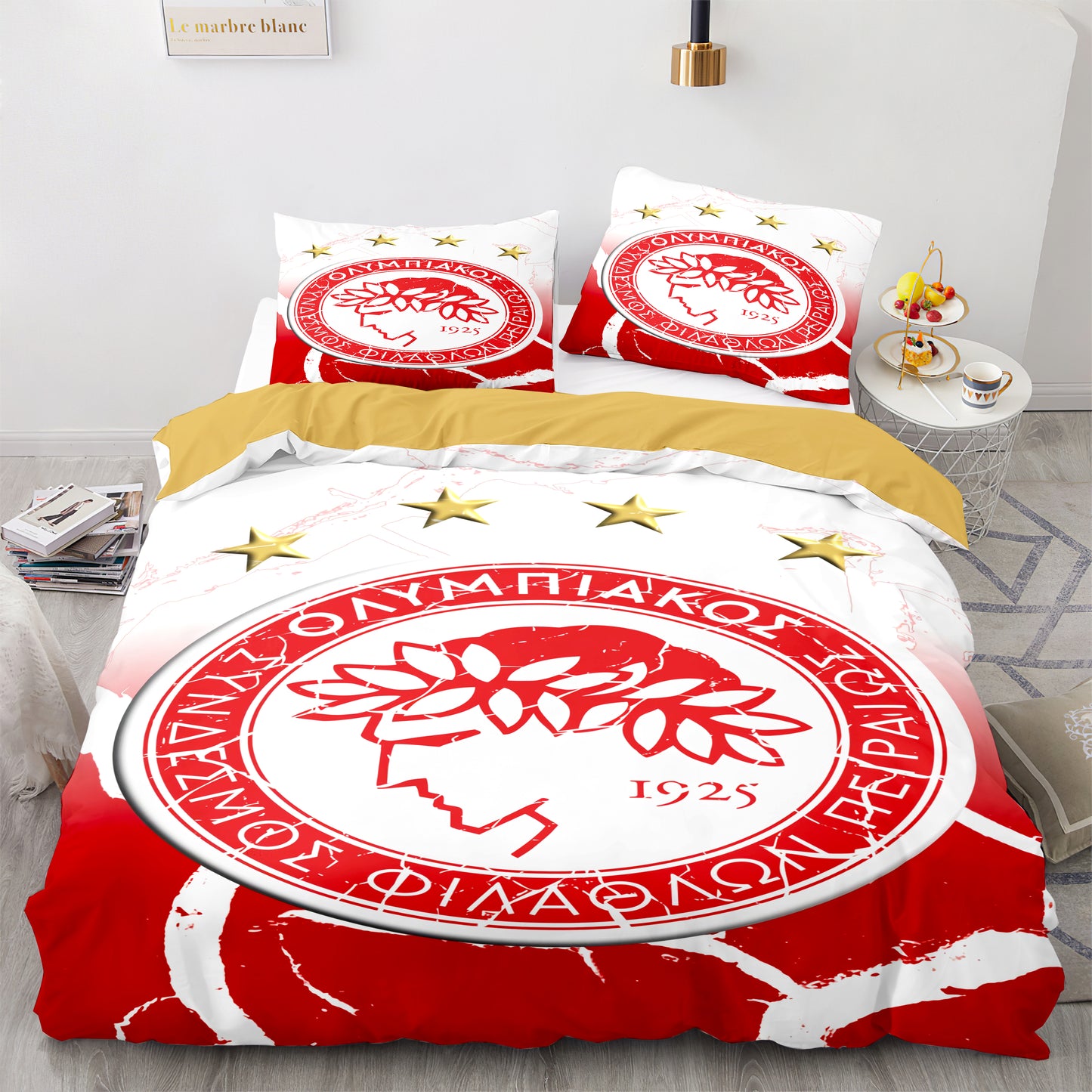 Olympiacos F.C. 4pcs Comforter Set Bedding Set