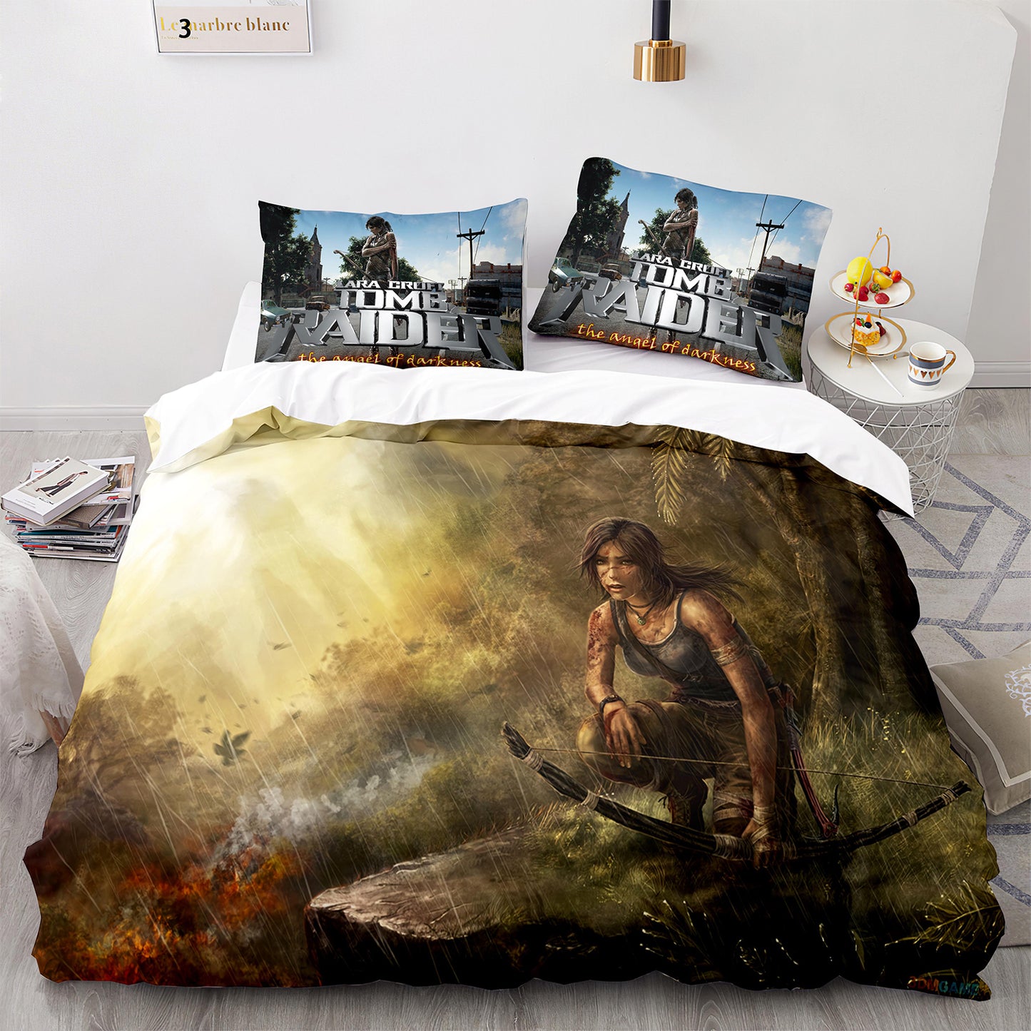 Tomb Raider Lara in the jungle Comforter Set