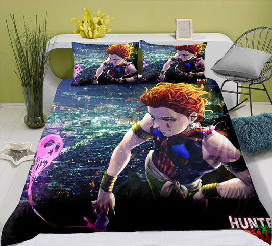 HUNTERxHUNTER Hisoka comforter and bed sheet set