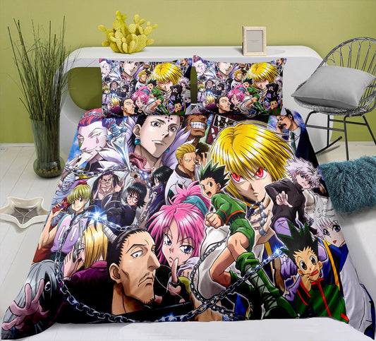 HUNTERxHUNTER all stars comforter and bed sheet set