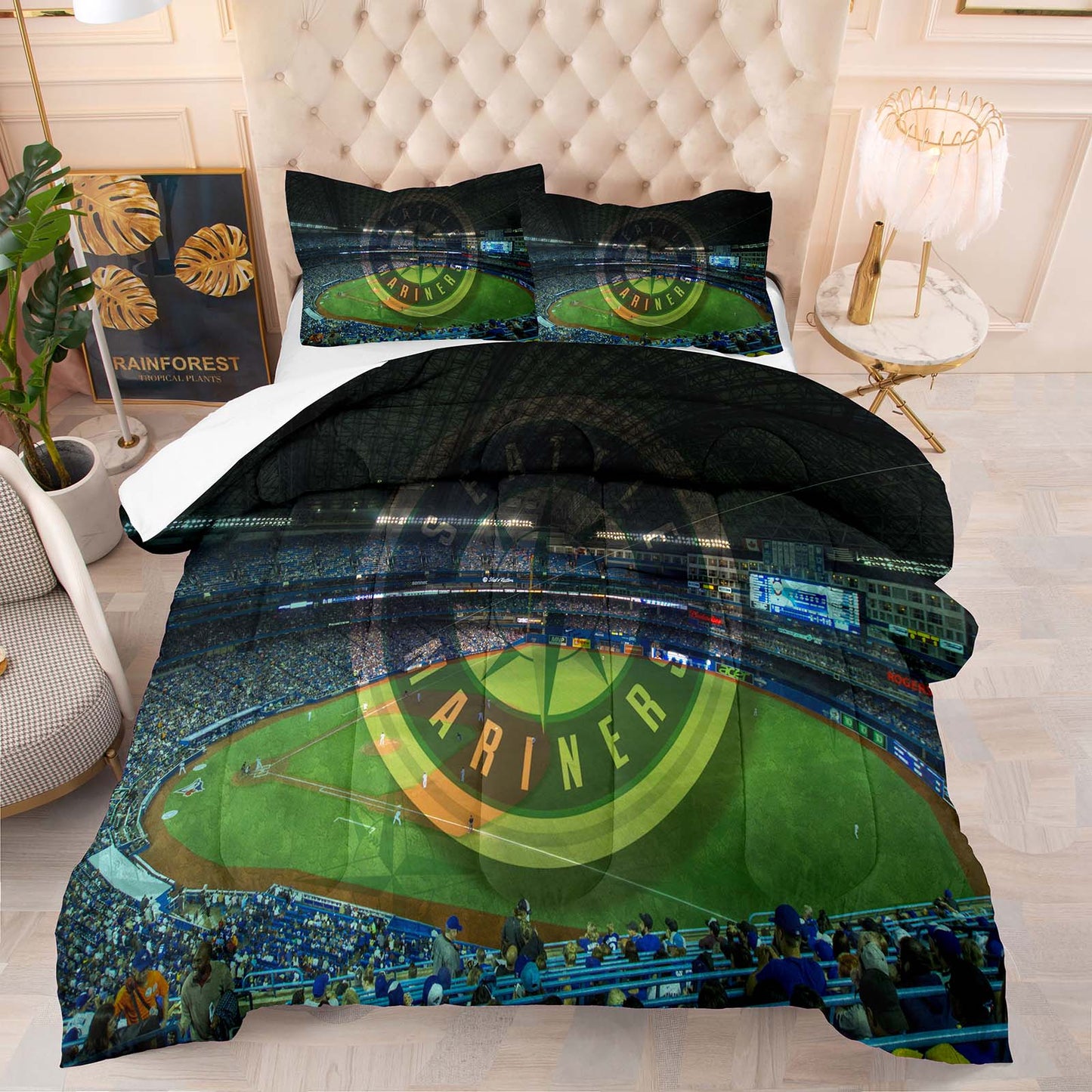 Seattle Mariners Comforter Set Bedding Set