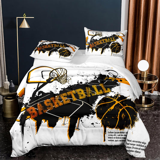 Basketball comforter set basketball graffiti FULL/QUEEN