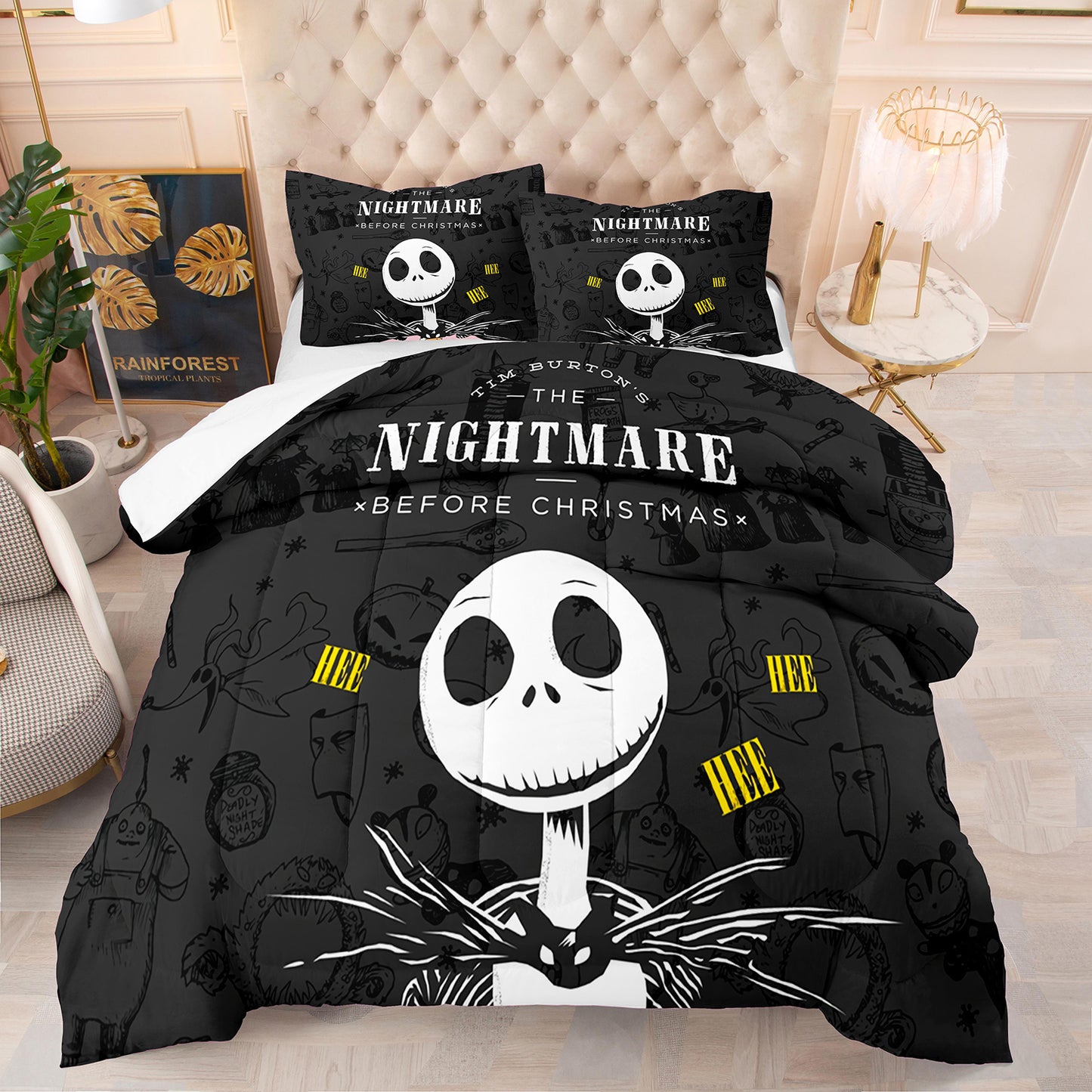 3D Customizing Nightmare Comforter For Christmas Eve