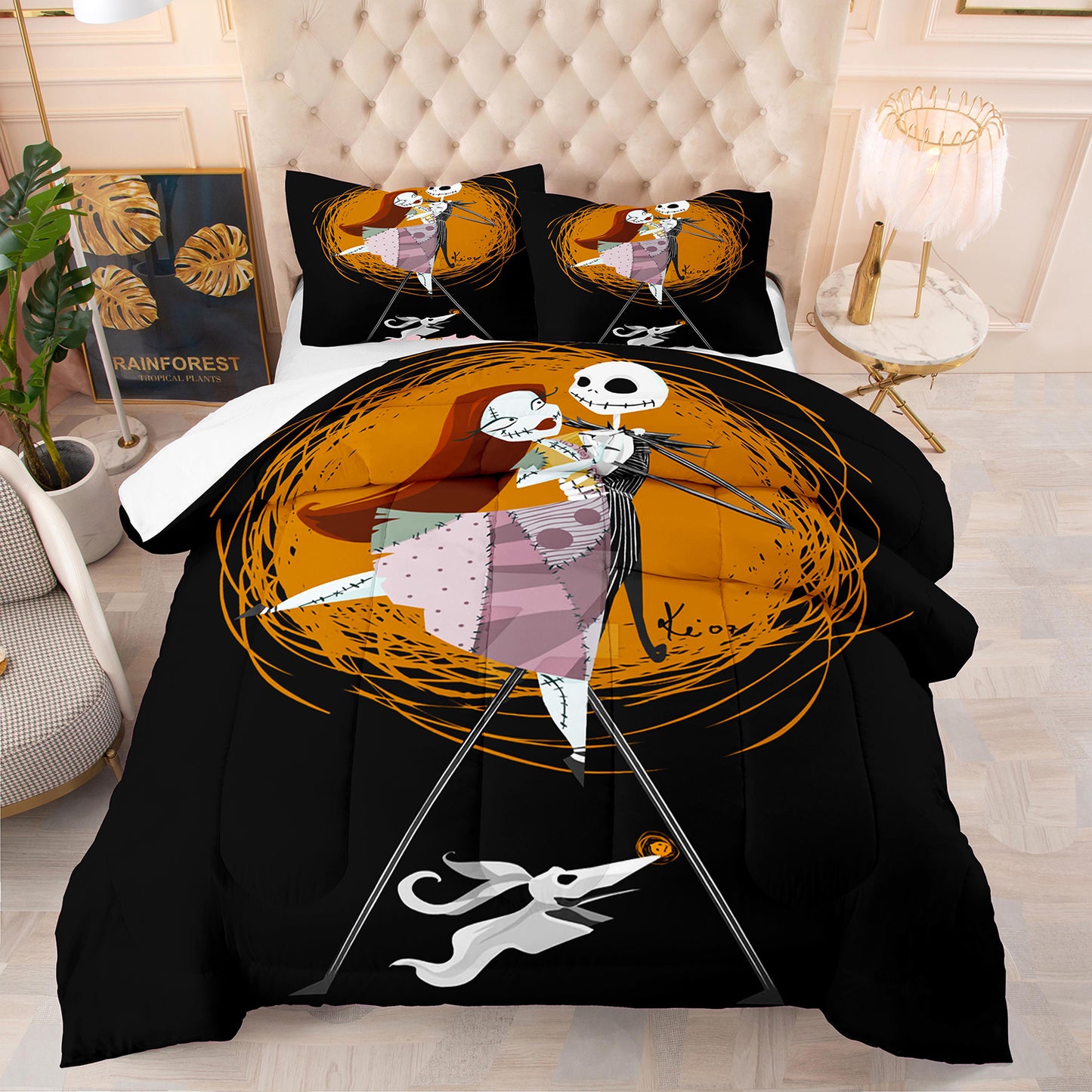 Wizard Witch Theme 3D Bedding Set For Christmas