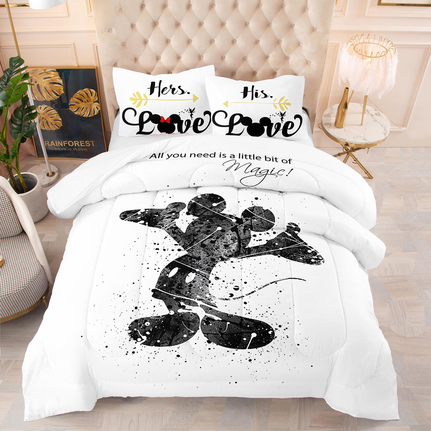 3D comforter set all you need is a little bit magic comforter set Queen