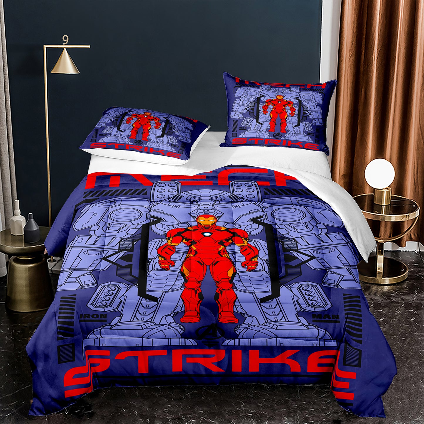 Mech strike Iron Man Comforter Set mech strike1023