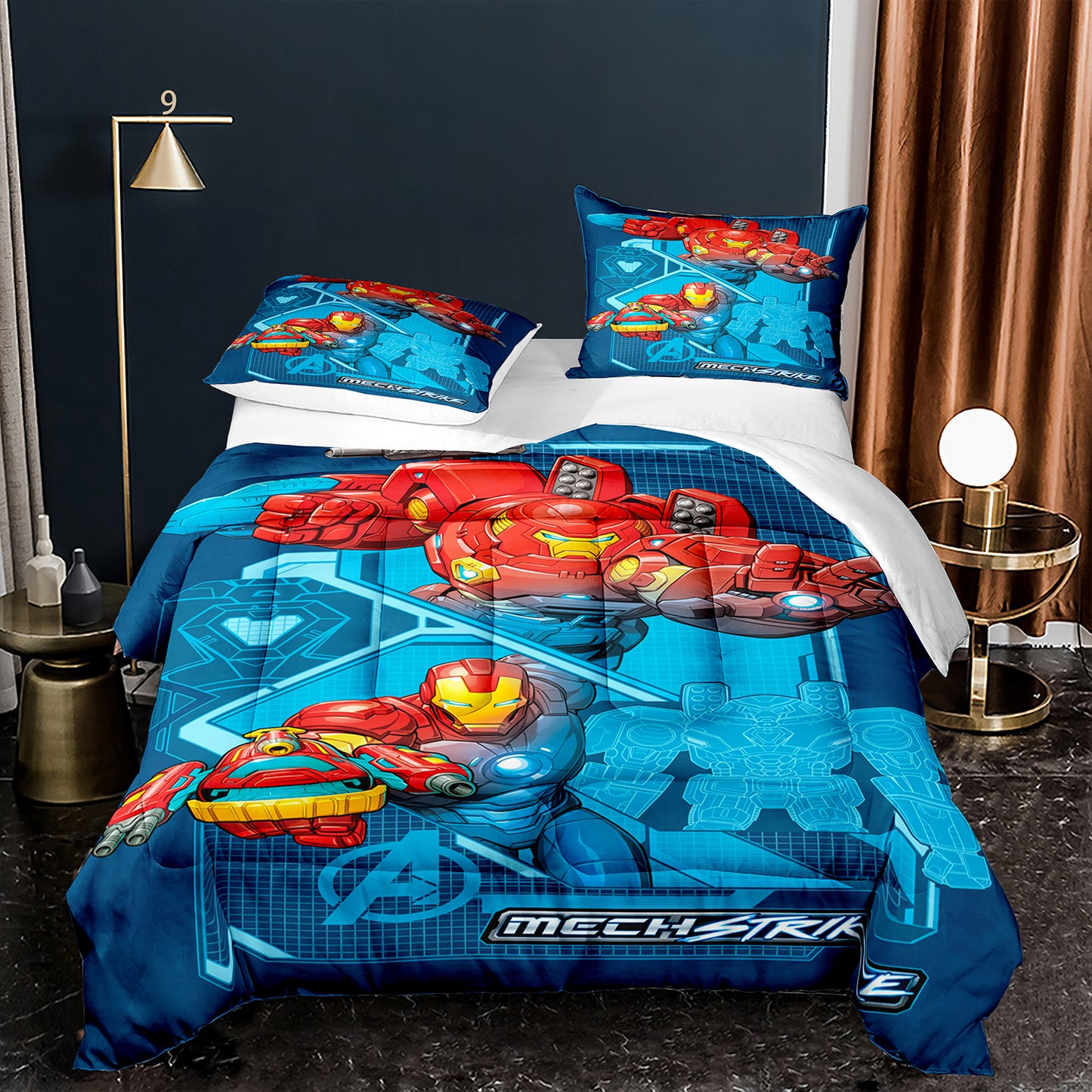 Mech strike Iron Man Comforter Set mech strike1028
