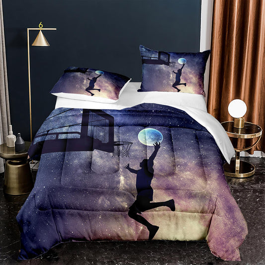 Basketball comforter set starry sky basketball 16