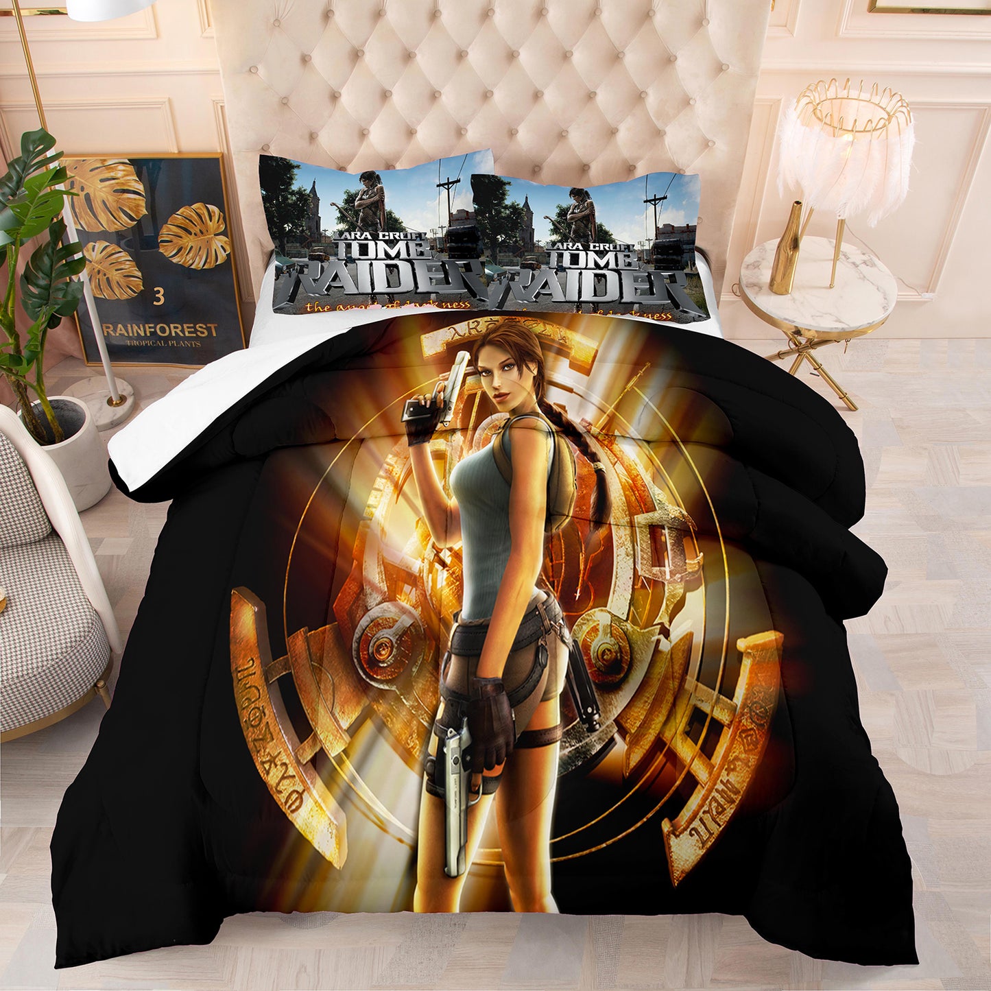 Tomb Raider Lara Comforter Set
