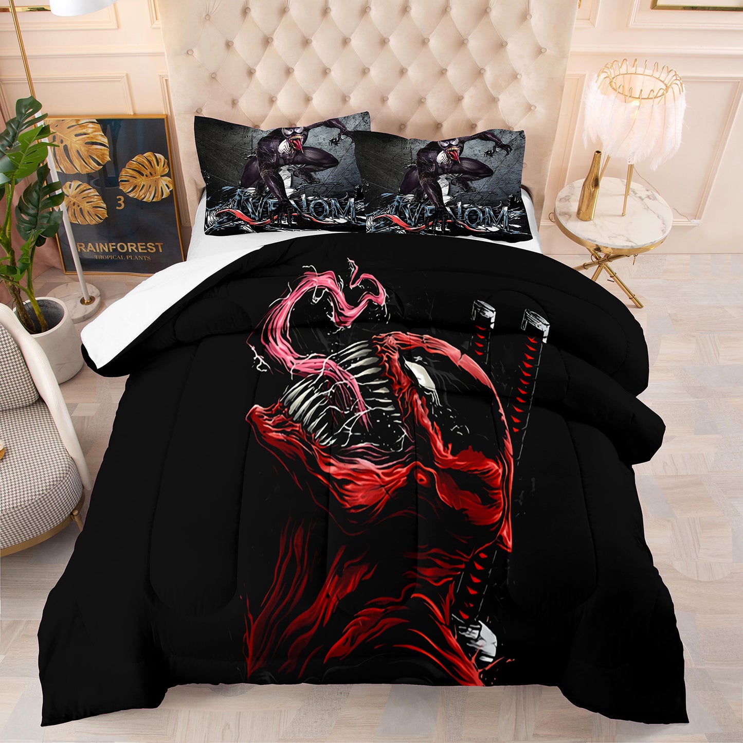 Deadpool Venom Comforter Set