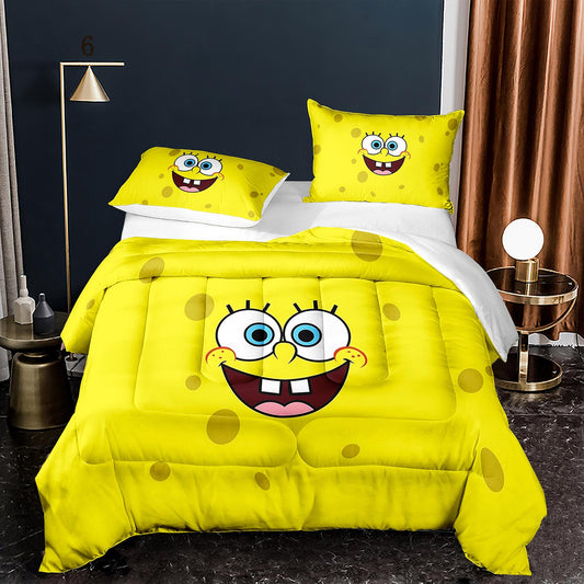 Children's cartoon SpongeBob SquarePants linens set