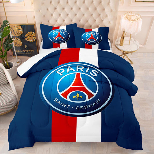 Paris Saint-Germain Comforter And Bed Sheet Set Classic