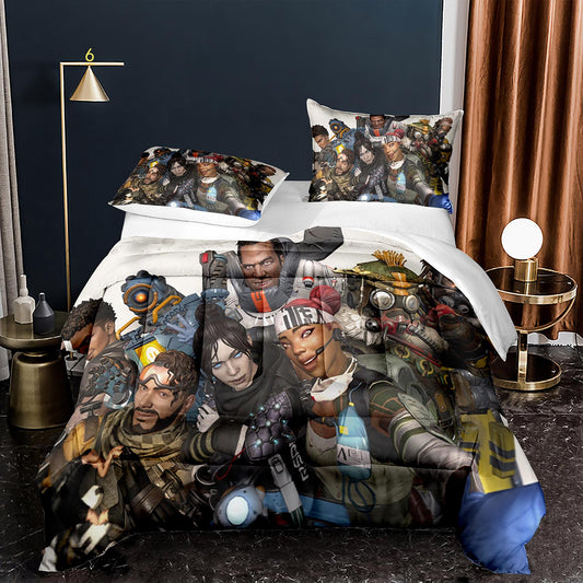 Apex Heros 3pcs Duvet And Comforter Set White