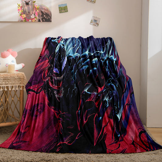 Marvel Super Hero Venom Flannel Fleece Throw Blanket For Kids