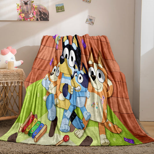 Bluey Family Flannel Kids Blanket
